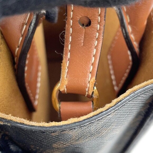 CELINE Triomphe Vertical Cabas Size Mini PVC/Leather Tan 194372 - Picture 12 of 16